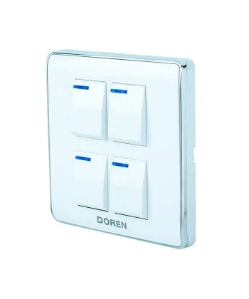 DOREN White 4 GANG SWITCH