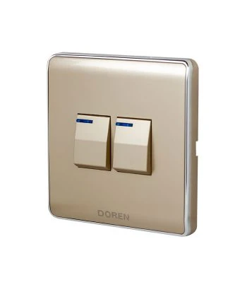 DOREN  Golden 2 GANG  1 Way SWITCH