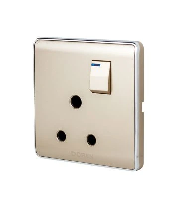DOREN Golden 15 A 3 Pin  AC  GANG SOCKET